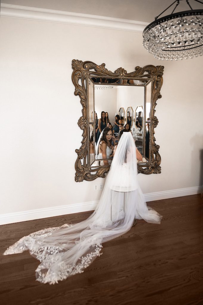 Nashville wedding photographer capturing a romantic portrait of the bride and groom in Nashville, TN.Nashville wedding photographer capturing the bride getting ready on her wedding day in Nashville, TN.