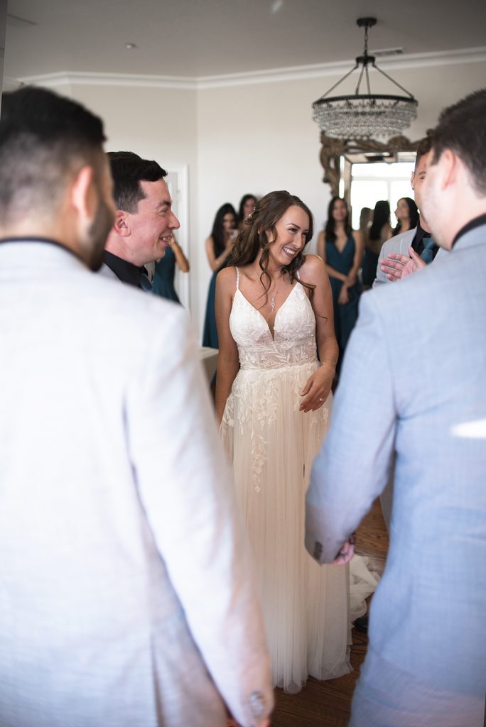Nashville wedding photographer capturing a romantic portrait of the bride and groom in Nashville, TN.Nashville wedding photographer capturing the bride getting ready on her wedding day in Nashville, TN.