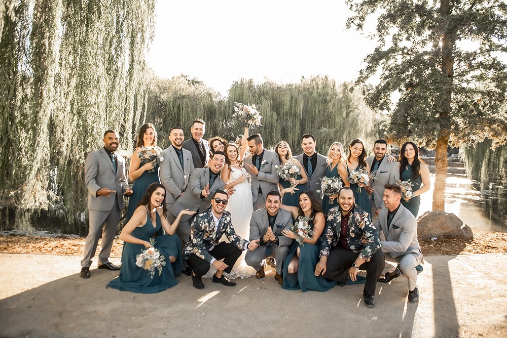 Nashville wedding photographer.Nashville wedding photographer capturing a fun moment with the bridal party in Nashville, TN.