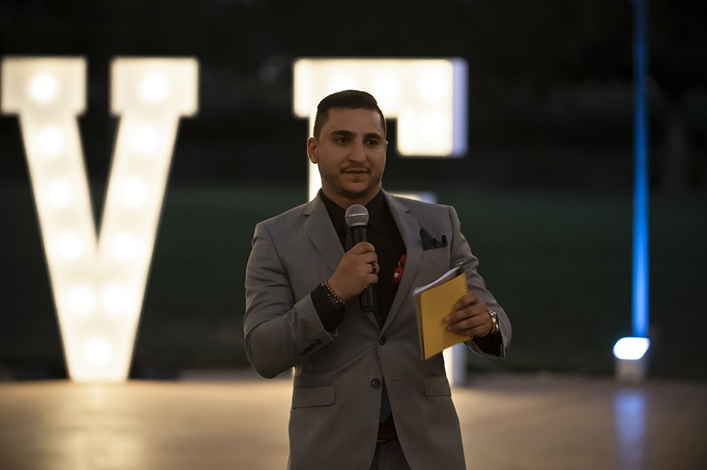 Nashville wedding photographer capturing candid moments at the wedding reception in Nashville, TN.