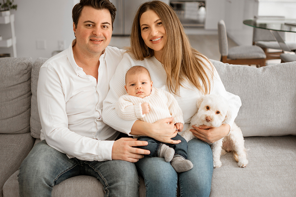 Dante's Family. Newborn life style session.