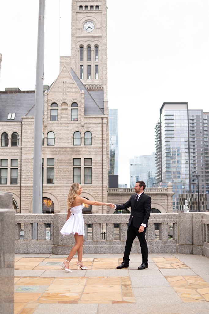 Downtown Nashville engagement session, engagement session in Nashville, luxury Nashville  photographer, elegant engagement photos in Nashville, Top engagement photographer in Nashville, best engagement location in Nashville, Nashville outdoor engagement session, Best storytelling  in Nashville, First Art Museum in Nashville, The Union Station Nashville Yard, Hotel Engagement Session