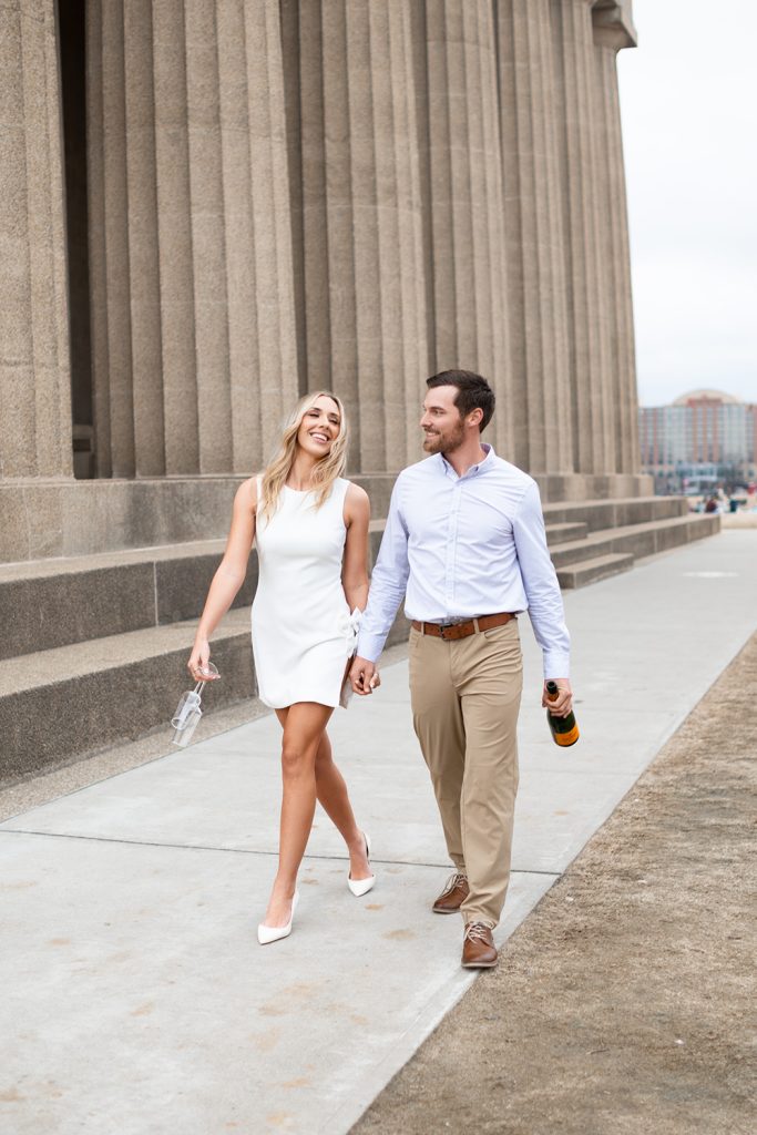 Downtown Nashville engagement session, engagement session in Nashville, luxury Nashville  photographer, elegant engagement photos in Nashville, Top engagement photographer in Nashville, best engagement location in Nashville, Nashville outdoor engagement session, Best storytelling  in Nashville, Nashville Parthenon Engagement session, Parthenon museum in Nashville
