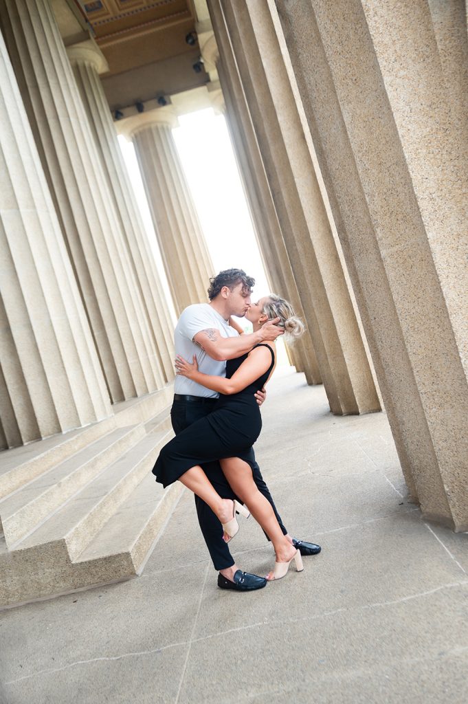 Downtown Nashville engagement session, engagement session in Nashville, luxury Nashville  photographer, elegant engagement photos in Nashville, Top engagement photographer in Nashville, best engagement location in Nashville, Nashville outdoor engagement session, Best storytelling  in Nashville, Nashville Parthenon Engagement session, Parthenon museum in Nashville