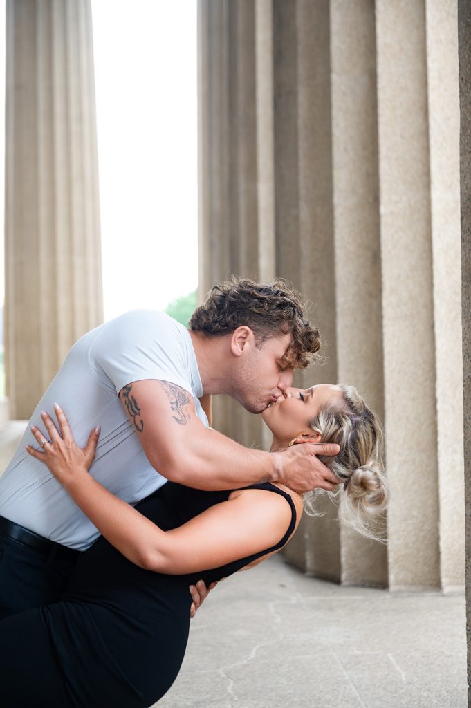 Downtown Nashville engagement session, engagement session in Nashville, luxury Nashville  photographer, elegant engagement photos in Nashville, Top engagement photographer in Nashville, best engagement location in Nashville, Nashville outdoor engagement session, Best storytelling  in Nashville, Nashville Parthenon Engagement session, Parthenon museum in Nashville