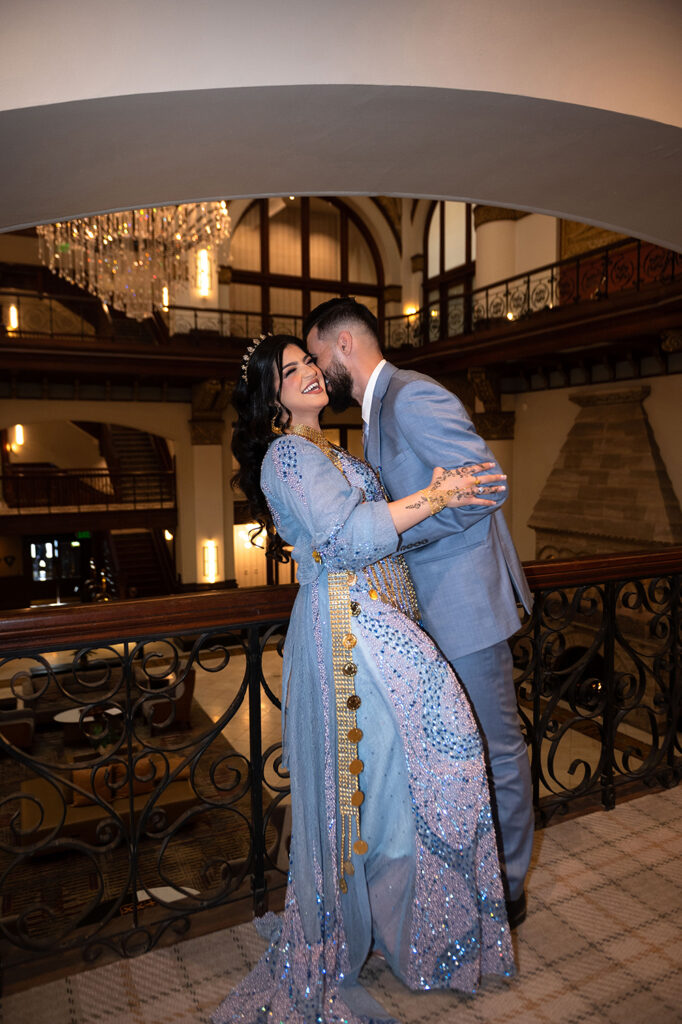 Romantic engagement photoshoot at Union Station Hotel Nashville