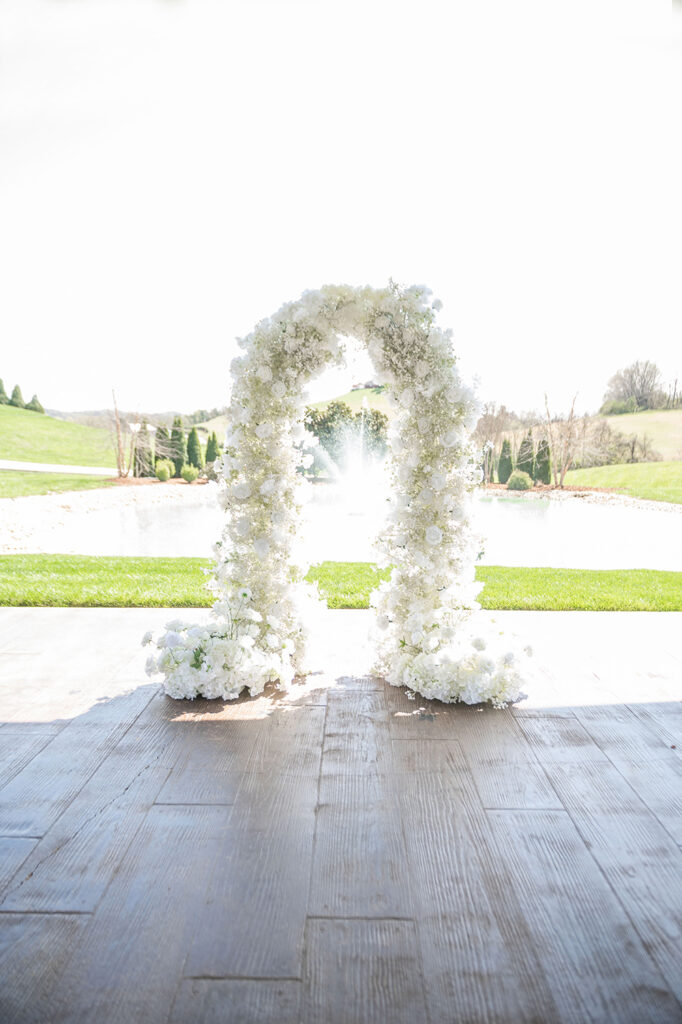 Bride and groom exchanging vows