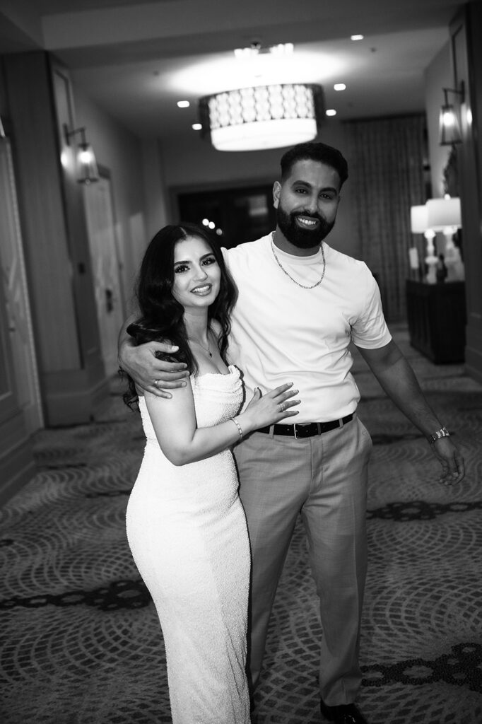 Candid photo of couple after saying yes, captured by Nashville proposal photographer